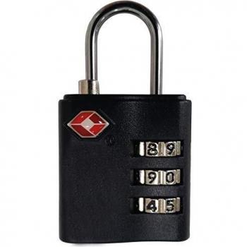 Cadenas à combinaison VAUDE TSA, 6 cm, Noir