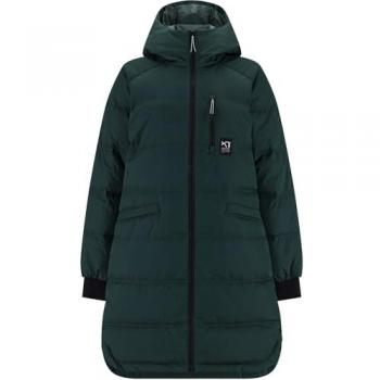 Parka Kari Traa Rongve in piuma verde scuro