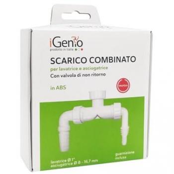 Valvola di scarico combinato lavatrice e asciugatrice D 8‑16,7 mm 933 (I-Genio)