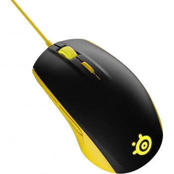 Gaming Mouse with Proton Yellow Color, Optical Sensor, RGB Lighting and 6 Programmable Buttons