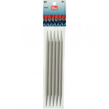 9.00mm Grey Plastic Knitting Needles, 20cm