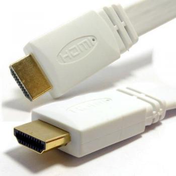Kenable FLAT HDMI 4K 60Hz High Speed Cable 1.5m WHITE