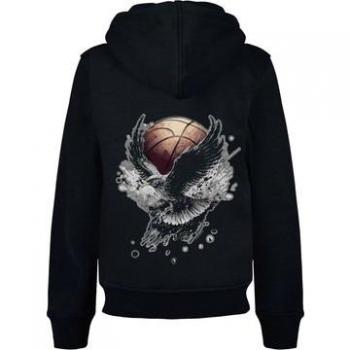 F4NT4STIC Basketball Adler Hoodie schwarz für Mädchen Gr. 122/128