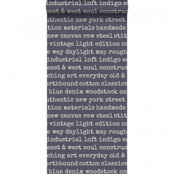 Papier Peint City Talk Textes Violet – 53 cm × 10,05 m – ESTAHOME Intissé FSC
