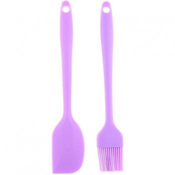 Cepillo y Espátula de Silicona para Pasteles