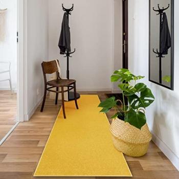 Eton 502 Golden‑Yellow Floor Runner – 1 m by 3.7 m