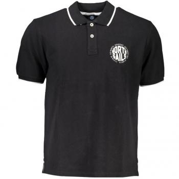 Top noir à manches courtes pour hommes North Sails
