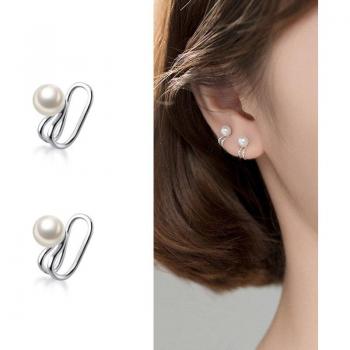 925 Silver Non-Pierced Ear Cuff Earrings for Women