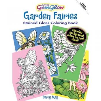 Garden Fairies Stained Glass Coloring Book