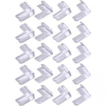 Transparent Safety Edge Covers for Kids' Tables (20 pcs)