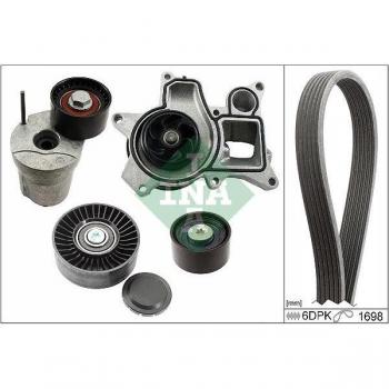 INA 529 0369 30 Pompe à eau+Jeu de courroie trapézoïdale à nervures