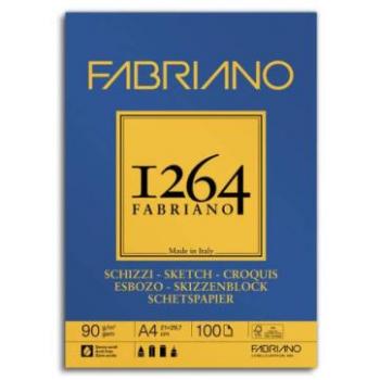 A4 90gsm Fabriano 1264 Sketch Pad – 100 Sheets