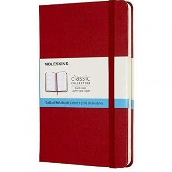 Cuaderno Moleskine Dotted Rojo Mediano