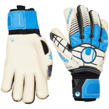 Uhlsport BIONIK+ X‑Change Handschuhe für Torwart – Eliminator AG – 9,5 (Schwarz/Blau/Weiß)