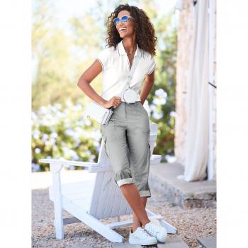 HEINE Unifarbenes Poloshirt für Damen