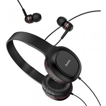 CUFFIE CHAT CON MICROFONO HOCO W24 PER SKYPE PER PC PS4 XBOX TABLET 2PEZZI argento