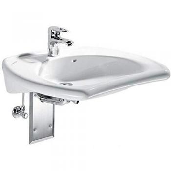 Keramag GmbH Geberit Vitalis Waschtisch, unterfahrbar 65cm, mit Überlauf, Farbe: Weiß