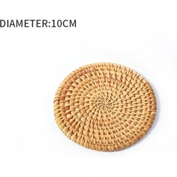 Round Insulated Rattan Coasters