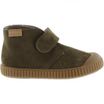 Scarpe Victoria 1915 Safari in camoscio kaki per bambini