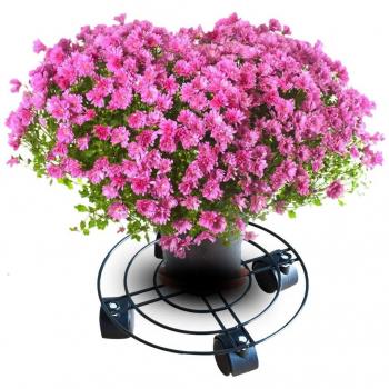 Flower Pot Holder with Wheels