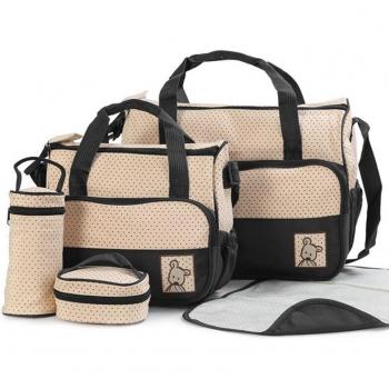 Alles-in-één Luiertas Set voor Baby's en Zwangere Vrouwen (5 stukken)