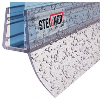 Joint étanche en PVC pour paroi vitrée – 180 cm, 6/7/8 mm – Steigner