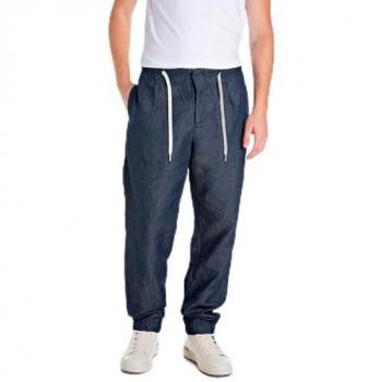 Replay Blue Cotton Comfort Pant – W33/L32