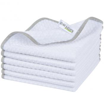 Chiffons de nettoyage en microfibre doux et lavables 30cm x 30cm 6 pièces