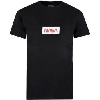 T-shirt gris NASA Box Logo pour hommes