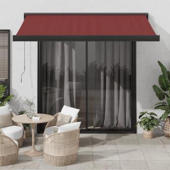 Auvent bordeaux rétractable 300x250 cm