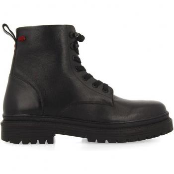 Botas de piel negra con cordones para hombre Dolton
