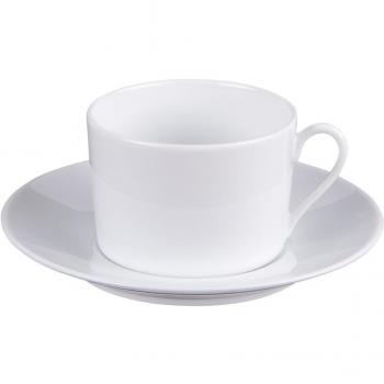 Ensemble café-thé Savoie en porcelaine blanche (lot de 2)