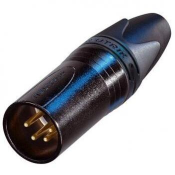 Neutrik NC4MXX-B 4-Pin XLR Connector, Male, Black