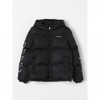 Off-White Kids Giubbotto Piumino Nero Taglia 8