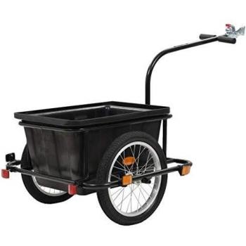 VidaXL Carrello per bicicletta nero 50 L
