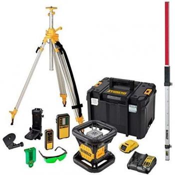 DeWALT Rotationslaser 18V, grüner Laser, 225m, 2,0Ah Akku, TSTAK™ Koffer