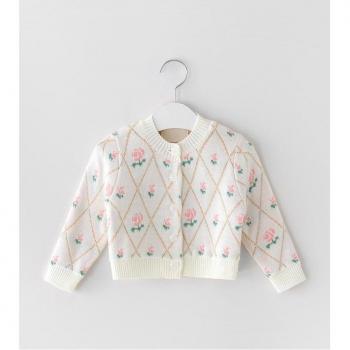 Veste automnale en tricot pour nouveau-né