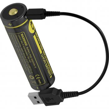 Batería de Ion de Litio NITECORE 18650 Recargable con Protección y MicroUSB
