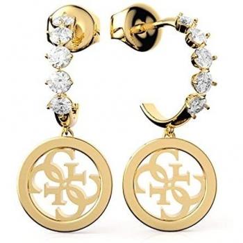 Pendientes Guess JUBE01112JWYGT-U círculos dorados