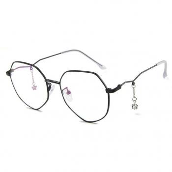 Myopia-Compatible Metallic Polygonal Glasses