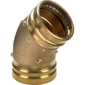 Viega Sanpress XL-Bogen 76,1 mm 45° Rotguss