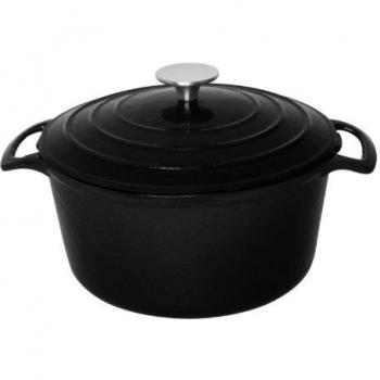 Runder schwarzer Schmortopf von Vogue 3,2 l