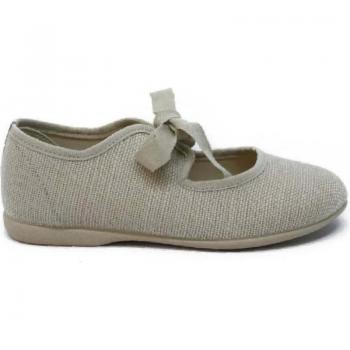 Manoletinas Confortáveis para Meninas Beige
