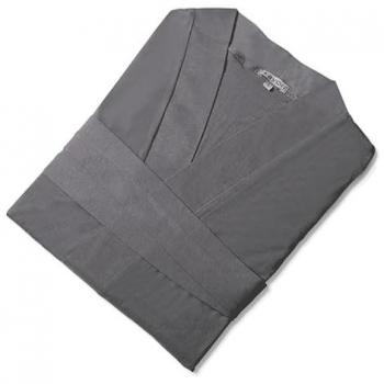Bademantel Kayori Saigon M – Grau Anthrazit, 103 cm Länge