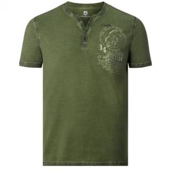 Jan Vanderstorm T-Shirt GODBERT, Serafino-Ausschnitt