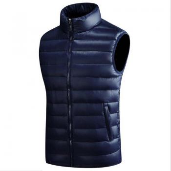 Veste d'hiver en duvet de canard pour hommes, gilet sans manches