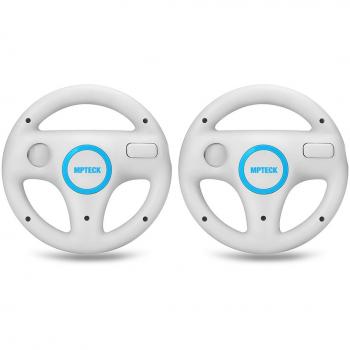 Volante di Corsa MPTECK 2x per Nintendo Wii Remote Mario Kart Game