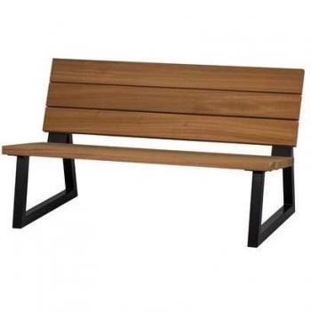 Woood Banco Loungebank Hout/Metaal Naturel 78x132x82