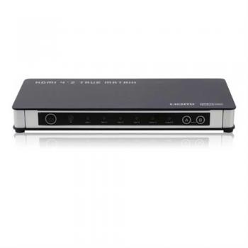 HTM402BN 4×2 HDMI‑Switch mit integrierter Verstärkung