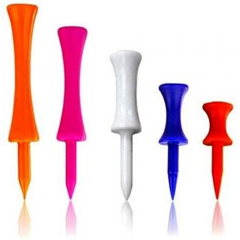 HKBTCH Unisex-Youth Mixed Size Castle Golf Tees Plastic Unbreakable (5 Pcs)